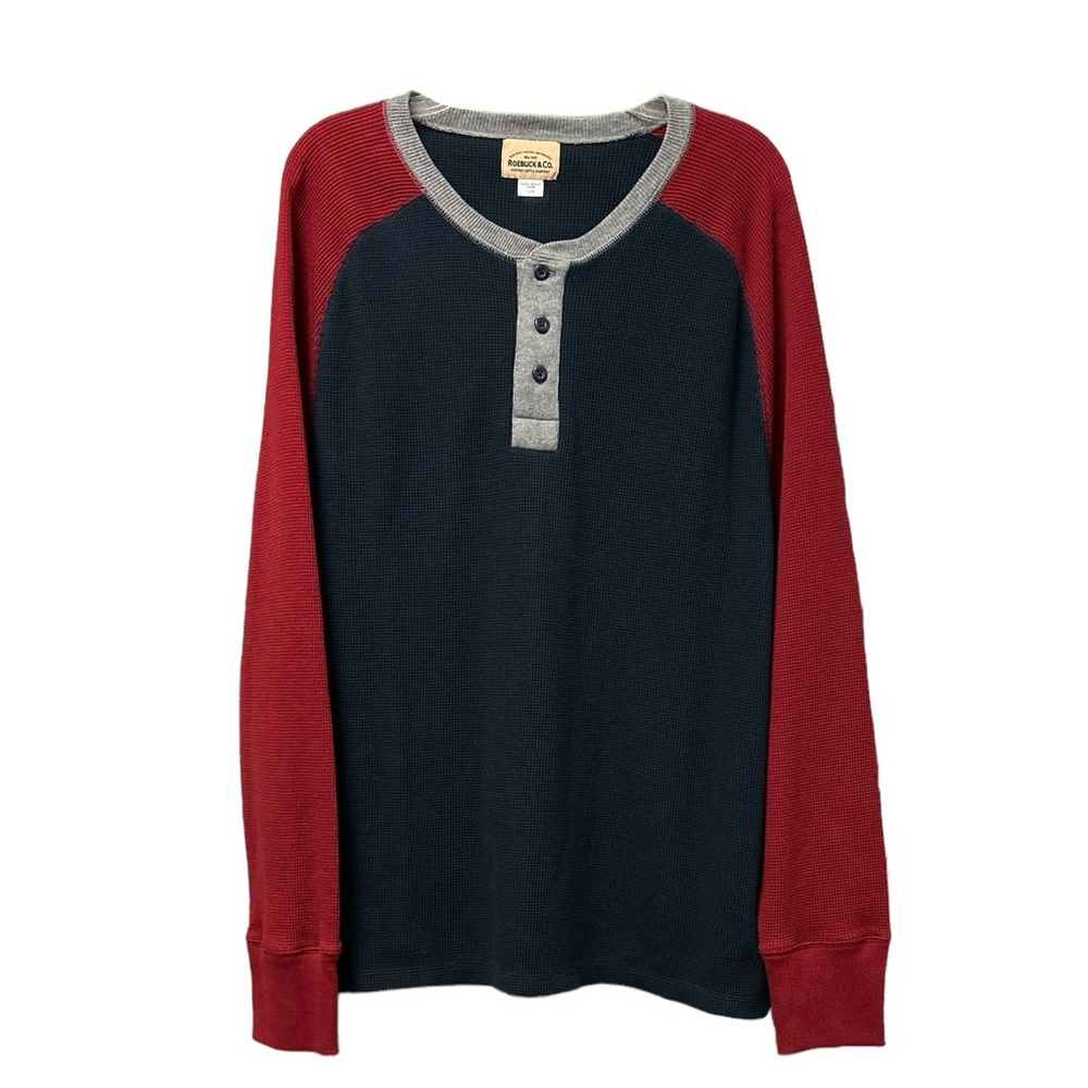 Roebuck & Co. Men’s Color-Block Long Sleeve Sweatshirt Size Large